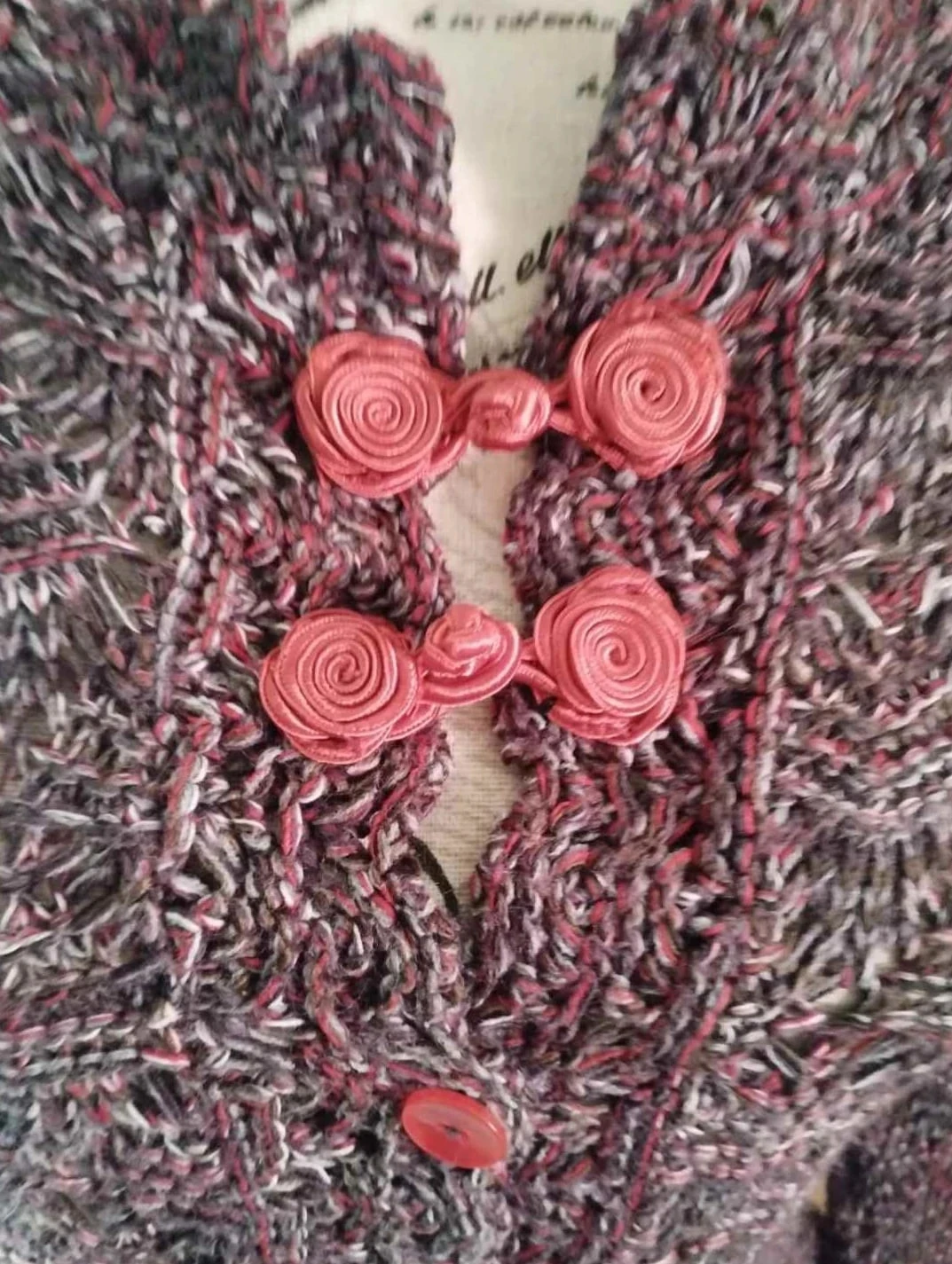 Cardigan, tom violeta, botões originais, T40 – photo 4